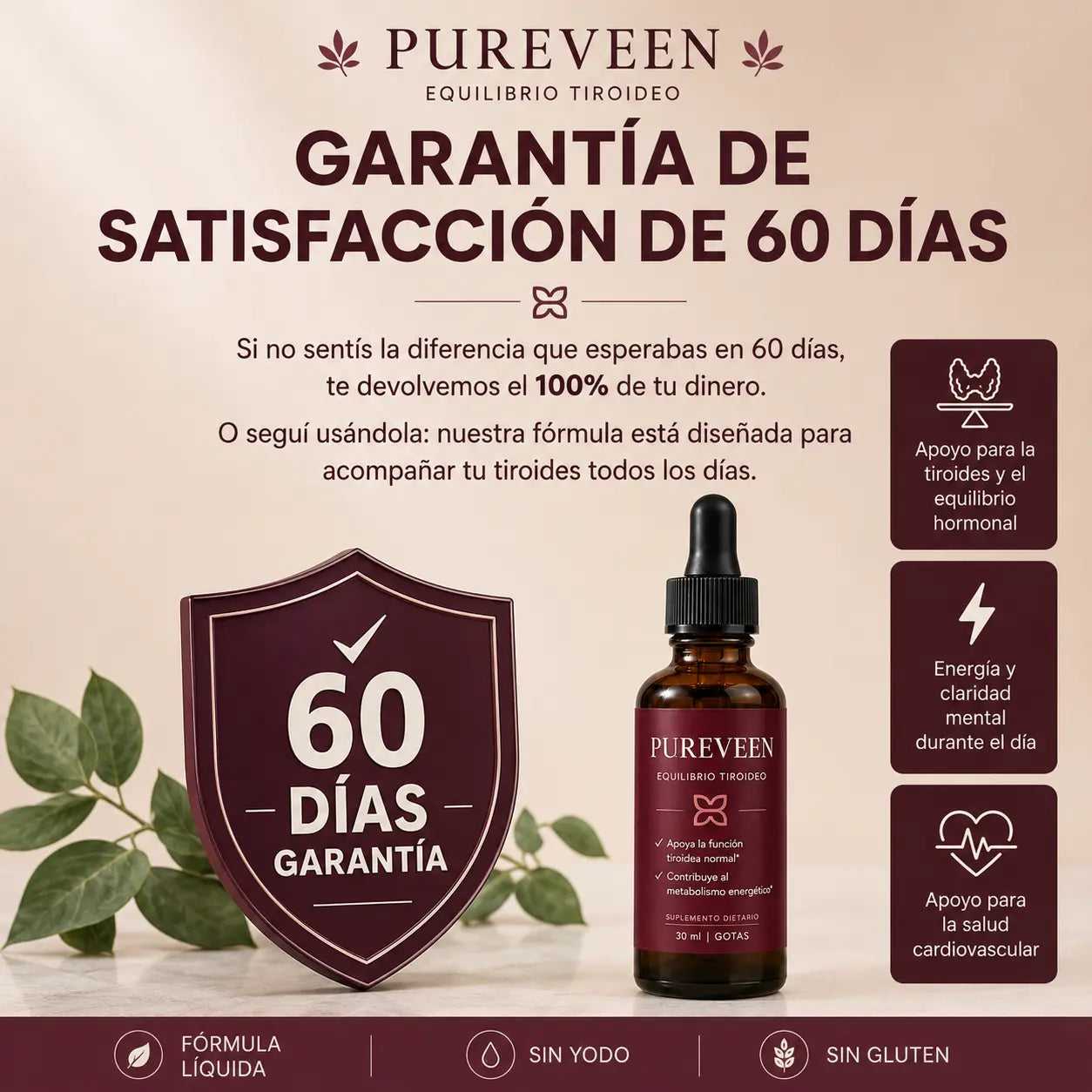 Pureveen™ | Gotas para el Apoyo tiroideo