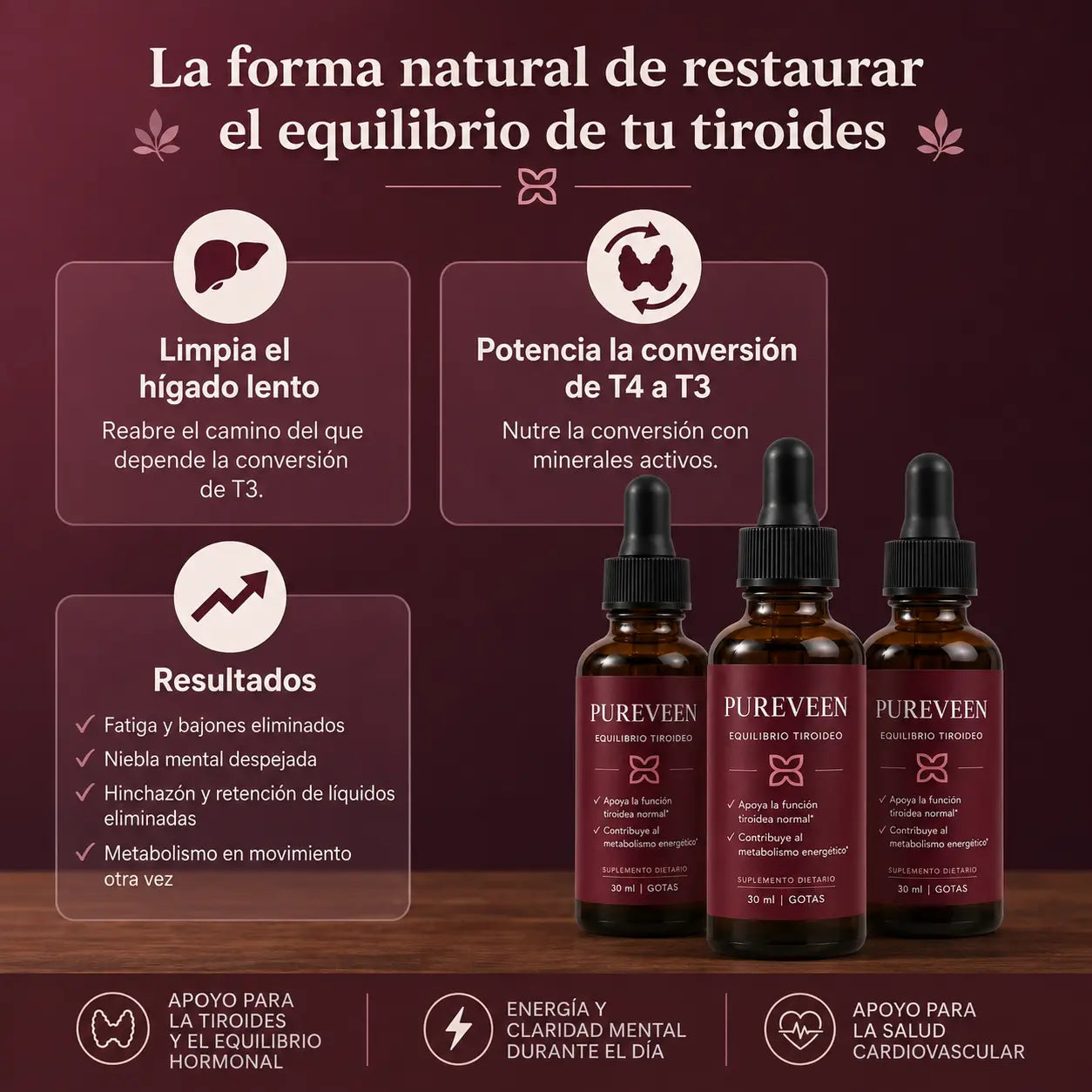 Pureveen™ | Gotas para el Apoyo tiroideo